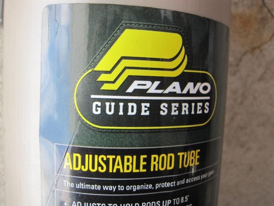 Plano Guide Series Adjustable Sturdy Plastic Fishing Rod Tube, Holds upto 8.5 ft Rods