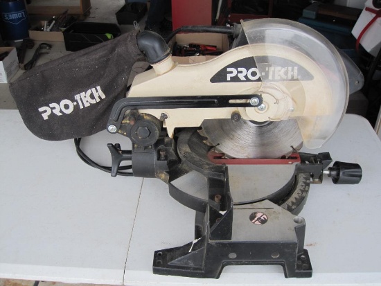 Pro-Tech 7207 10 Inch Compound Miter Saw with Dust Collection Bag