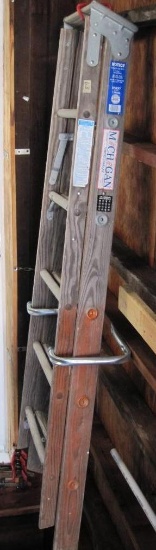 Michigan Ladder Company 6' Folding Wooden A-Frame Ladder