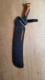 Fiskars Machete with Snapping Belt Sheath