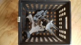Crate with Heavy Duty Cast Metal Lawn Sprayers