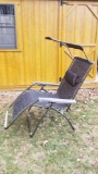 Folding Bliss Lounger Chair with Sun Shade