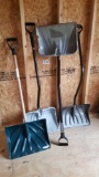 Four Snow Shovels, see pictures for condition