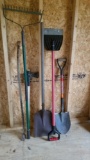 Shovels, Axe, Prybar, Metal Rake and More