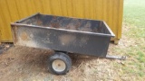 Single Axel Tow Behind Metal Trailer