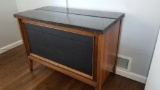 Three Drawer Dresser with Antiqued Wooden Plank Top, 41 x 21 x 31 inches tall