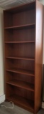 Wood Look Book Shelf, 80 in tall by 32 in wide by 11 in deep, shelves are adjustable