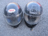 Two DOT Rated Motorcycle Helmets, Includes Nell in Size Extra Large, Bell in Size Small,