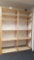 Wooden IKEA Brand adjustable Shelving Unit, approx 7ft tall with 33