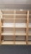 Wooden IKEA Brand adjustable Shelving Unit, approx 7ft tall with 33
