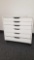 White Paper Organizer 6 Drawers