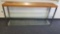 Long Laminate Table with Glass Shelf 63