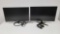 Two Acer monitors 24