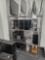Stainless Steel Metro Rack with 4 Shelves, approx 5ft tall, 4ft wide by 2ft deep, contents not