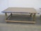 Large Lumber Constructed Work Table, Measures 6'D x 8'W x 33