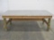 Large Lumber Constructed Work Table, Measures 4'D x 8'W x 33