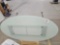 Glass Table Ikea Table, 68 inches long, by 4 ft wide by 30 inches tall