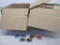 2 Boxes of Sunglasses with Various Colored Lenses and Frame Styles