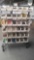 Rolling Rack with Detatchable Bins, Approximately 59