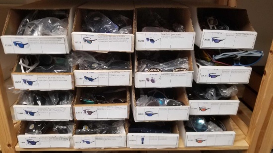 16 Boxes of Assorted Sunglasses and Readers, C&C California and PGA Tour, various amounts
