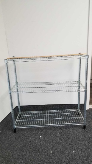 Stainless Metro Wire Rack 3' X 3' X 14 W