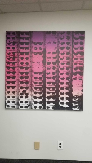 Vinyl of Shades of Vinyls Wall Art approx 4'X 4'