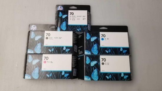 HP Print Cartridges 70, matte black, grey, cyan, photo black, magenta