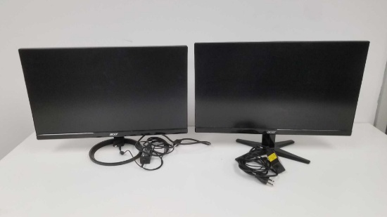 Two Acer monitors 24" Diagonal