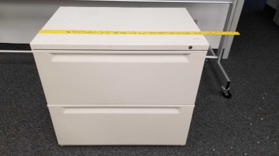 Metal Two Drawer Filing Cabinet