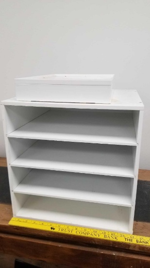 Multi Shelf with Tray and Lid, Contents of Tray Included