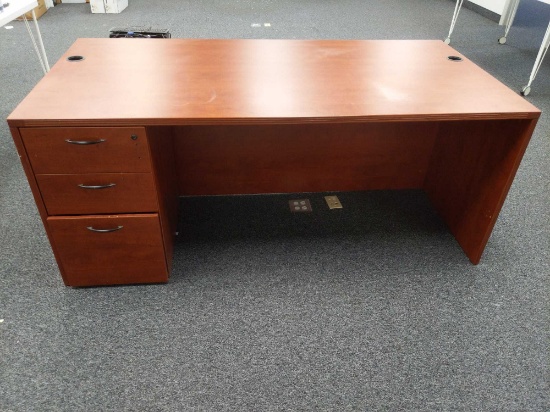 Three Drawer Office Desk, Approximately 5'8'w'x 30hx30d