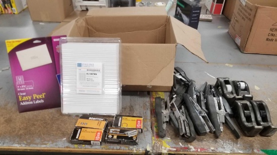 Assorted Labels and Office Supplies