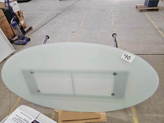 Glass Table Ikea Table, 68 inches long, by 4 ft wide by 30 inches tall