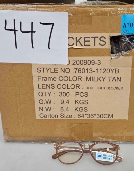 Blue Light Blockers, Milky Tan Approx. 150pcs
