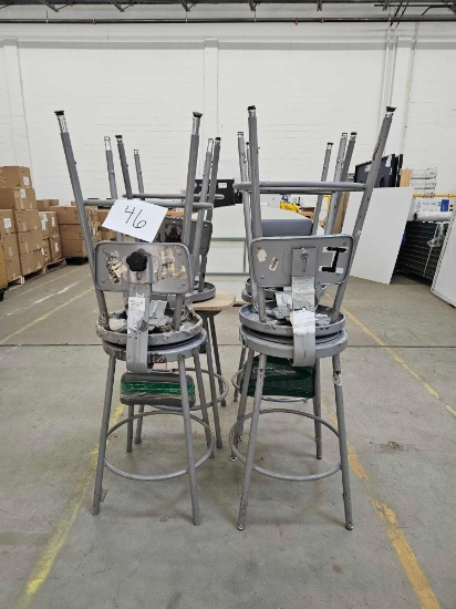 Eight Metal Stools AS-IS