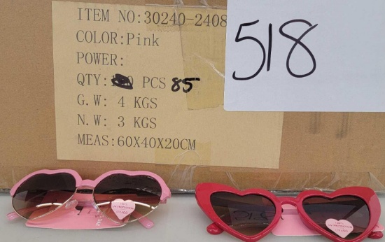 2 Styles of Heart Shaped Glasses