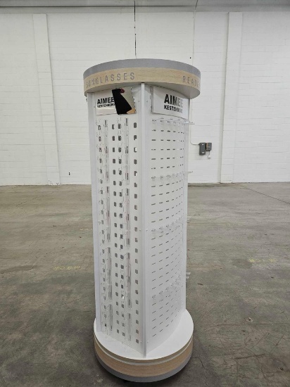 Rotating Floor Glasses Display, approx 6 ft tall