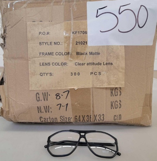 Black Matte, Clear Attitude Lens, Approx 300 Pcs