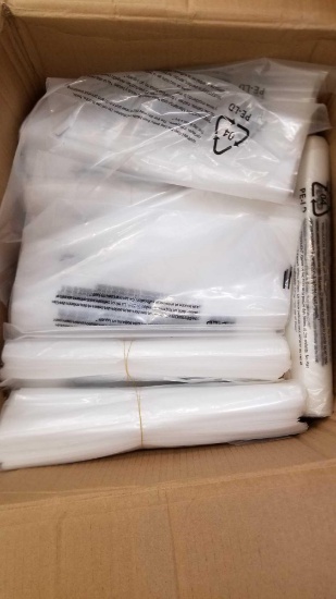 Box of PE-LD Bags, with sealing Strip, Approx 12x15 inch size