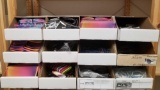 12 Boxes of Assorted Readers, Cleaning clothes and cases