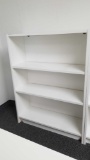 White Bookcase with Two Adjustable Shelves, 42 H X 32 W X 12 D approx