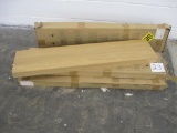 Three Invisible Support Lack Wall Shelves by IKEA with Oak Veneer, 43 1/4