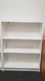 White Bookcase with Two Adjustable Shelves, 42 H X 32 W X 12 D approx