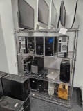 Stainless Steel Metro Rack with 4 Shelves, approx 5ft tall, 4ft wide by 2ft deep, contents not