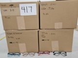 +2.00 Reading Glasses, Colors include Black, Tan, Burgandy, and Turquoise