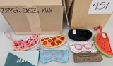 Mixed Soft Glasses Cases, Fruits, Black and Styled