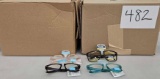 2 Boxes of Blue Blocker Glasses Assorted