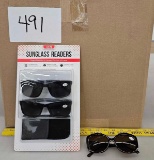 Large Box of Tortoise Framed Sun Readers, +2.75 Single and Bundle Package