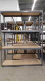 Tri-Boro Metal Framed Rack with Adjustable Height Particle Board Shelves, 8ft tall, 6 ft wide and 2