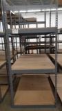Tri-Boro Metal Framed Rack with Adjustable Height Particle Board Shelves, 8ft tall, 5 ft wide and 3